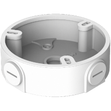 DAHUA PFA136 Round Aluminium Junction Box To Suit HDBW-EP Mini VR Dome And EB Series Mini Fisheye Cameras White PFA136