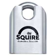 SQUIRE ST65CS 65mm Stainless Steel Stronghold Padlock Closed Shackle Keyed To Differ Carded