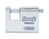 ABUS 93RK 85 Rock Steel Sliding Bolt Shutterlock Body Only Without Cylinder Accepts Scandinavian Oval Reversible Key System