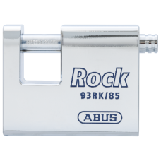 ABUS 93RK 85 Rock Steel Sliding Bolt Shutterlock Body Only Without Cylinder Accepts Scandinavian Oval Reversible Key System