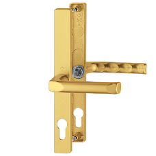 HOPPE London UPVC Lever Door Furniture 70mm Centres 113 363M Gold 70mm Centres