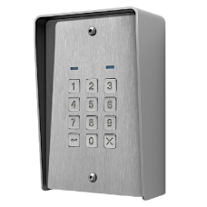 VIDEX 8901 S Keypad Surface Mounted 3 Code 3 Way Illuminated With Rainshield Brushed Matt