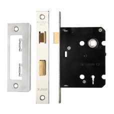 ERA Valiant 3 Lever Mortice Sashlock Square End 76mm Case Satin Keyed To Differ