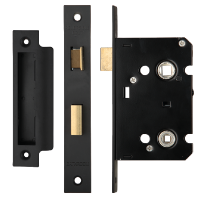ERA Valiant Bathroom Lock Square End 64mm Case Matt Display