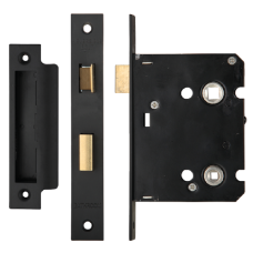 ERA Valiant Bathroom Lock Square End 76mm Case Matt Display