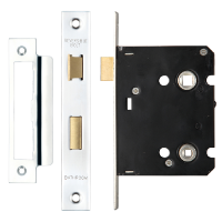 ERA Valiant Bathroom Lock Square End 76mm Case Polished Display