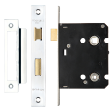 ERA Valiant Bathroom Lock Square End 76mm Case Polished Display
