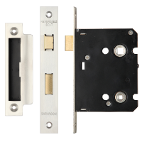 ERA Valiant Bathroom Lock Square End 76mm Case Satin