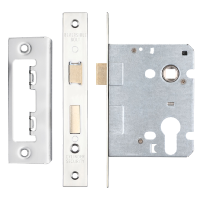 ERA Valiant Euro Mortice Sashlock Square End 76mm Case Polished Display