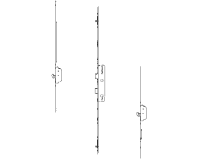 ROTO H650 35mm Backset Latch & Deadbolt Single Spindle With 2 Hooks & 2 V Cam (Mushroom) 2003562 35/92 2 Hook & 2 V Cam