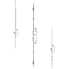 ROTO H650 35mm Backset Latch & Deadbolt Single Spindle With 2 Hooks & 2 V Cam (Mushroom) 2003562 35/92 2 Hook & 2 V Cam