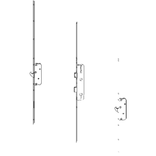 ROTO H650 35mm Backset Latch & Deadbolt Single Spindle With 2 Hooks 2005636 35/92 2 Hook