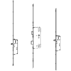 ROTO C600 45mm Backset Latch & Deadbolt Keywind With 2 Bolts 776558 45/92