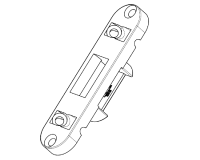 ROTO Bolt Keep Suitable For Flush Timber 373295 104mm x 24mm