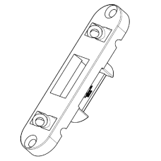 ROTO Bolt Keep Suitable For Flush Timber 373295 104mm x 24mm