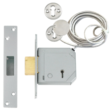 UNION C Series 3G114E BS 5 Lever Deadlock With Microswitch 67mm Single Pole - 1 Hour