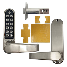 BORG LOCKS BL5701 ECP FT Digital Lock With 60mm Tubular latch & Key Override Fire Rated BSEN1634-1 Yes