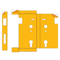BORG LOCKS S509AB Intumescent Kit To Suit BL5000 BL7000 Series With Sashlock