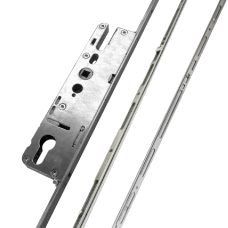 ELITE French Door Slave Lever Operated Latch & Deadbolt Single Spindle 35/92
