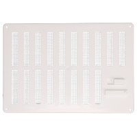 STADIUM Plastic Hit & Miss Ventilator With Flyscreen 165mm H x 241mm W