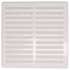 STADIUM Plastic Louvre Ventilator With Flyscreen 241mm H x 241mm W
