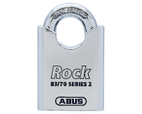 ABUS 83CS 70 Rock Series 2 Closed Shackle Steel Padlock Body Only Without Cylinder Accepts Scan Oval Standard Key Removable Shackle