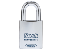 ABUS 83 60-5 Rock Series 2 Open Shackle Steel Padlock Body Only Without Cylinder Accepts Half Euro Dimple Key