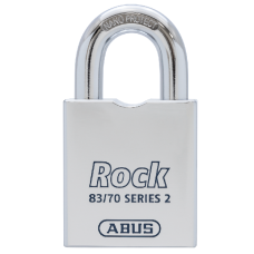 ABUS 83 70 Rock Series 2 Open Shackle Steel Padlock Body Only Without Cylinder Accepts Half Euro Dimple Key