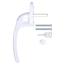 HOPPE Cranked Espag Handle AR722-7 040 Right Handed White