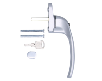 HOPPE Cranked Espag Handle AR722-7 040 Left Handed Silver