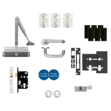 ZOO Architectural Fire Door Pack For Office Door (Locking) KITA3-FDP-A3 Office Kit Locking - 1/2 Hour