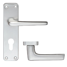 ZOO Lever Handle On Euro Lock Backplate Euro Lever