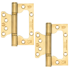 ZOO Flush Hinge ZHSSFH Grade 11 CE UKCA Satin Brass PVD