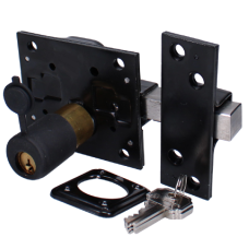LINCE 2970 Weatherproof Sliding Bolt Gate Lock Black