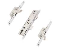 ERA Lever Operated Split Spindle Latch & Deadbolt 20mm Radius Faceplate With 2 Small Hooks 45/92