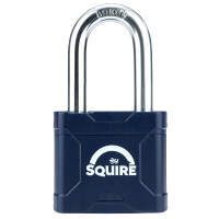 SQUIRE Stronglock Plus Laminated Padlock In Protective Casing Long Shackle 45mm Body 1.5in Shackle Keyed To Differ