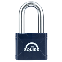 SQUIRE Stronglock Plus Laminated Padlock In Protective Casing Long Shackle 55mm Body 1.5in Shackle Keyed Alike 1234