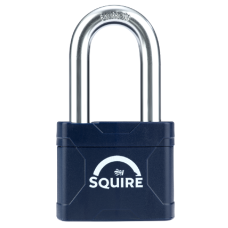 SQUIRE Stronglock Plus Laminated Padlock In Protective Casing Long Shackle 55mm Body 1.5in Shackle Keyed Alike 1234