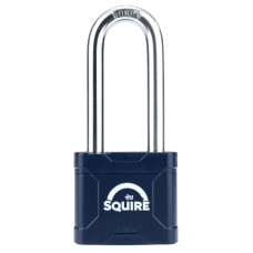 SQUIRE Stronglock Plus Laminated Padlock In Protective Casing Long Shackle 55mm Body 2.5in Shackle Keyed To Differ