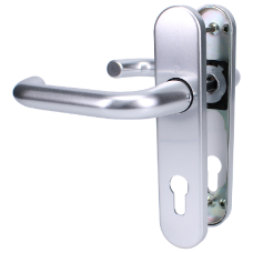 HOPPE Paris 72PZ Euro Profile Lever Handle On Short Backplate 138S 2600 Satin Anodised Aluminium