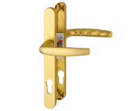HOPPE Atlanta 92PZ Euro Profile Lever Handle On 26mm Narrow Backplate 1530 3623N Gold