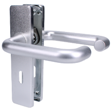 ZOO Return To Door Lever Handle On Lever Lock Backplate FD30 60