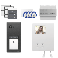 VIDEX ERA23VB Series Entry Panel Video Kit With 3.5 Inch Video Phone(6286) PSU (2321S) & Proximity Card Fobs (955MF) ERAKIT23B6286 Gun Metal Grey ERAKIT23B6286