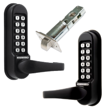 CODELOCKS CL0540 Back To Back Marine Grade Digital Gate Lock With Adjustable Latch Black CL0540 Back To Back