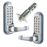 CODELOCKS CL0540 Back To Back Stainless Steel Digital Gate Lock With Adjustable Latch SS CL0540 Back To Back