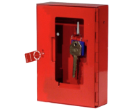 SECURIKEY EK0 Emergency Key Box Glass Fronted With Tamper Seal & Hammer Red Glass Front