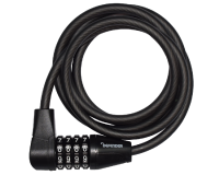 DEFENDER By Squire Cycle Cable Lock With 4 Wheel Combination 8mm x 1500mm Black DF COMBI C8/1500