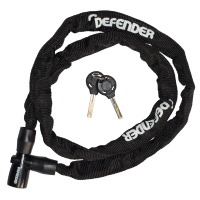 DEFENDER By Squire Cycle Chain Lock Key operated 3.5mm x 900mm Black DF CN3.5/900
