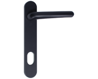 NORDAN NTech Villa Balcony Door Handle External With Cutout To Suit Scandinavian Oval Black 0403373 NORDAN NTech Villa Balcony Door Handle External With Cutout To Suit Scandinavian Oval Black 0403373