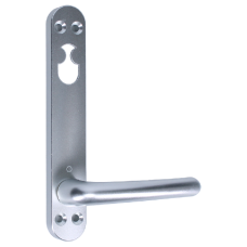 NORDAN NTech Villa Balcony Door Handle Internal With Cutout To Suit Rococo Scandinavian Oval Silver 0401699